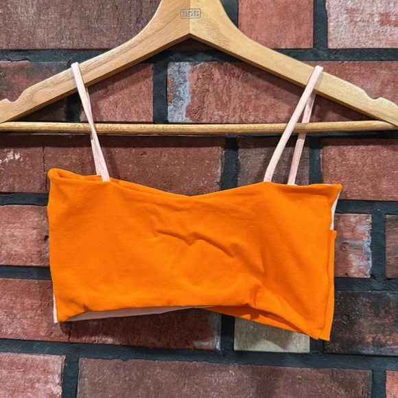 live the process
Orange and Pink Colorblock  bra - Picture 4 of 7